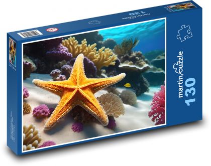Mořská hvězdice - Puzzle 130 dílků, rozměr 28,7x20 cm