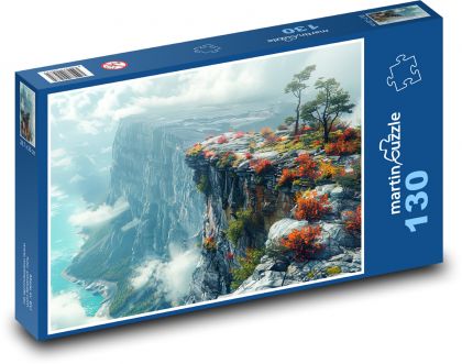 Rafa w morzu - Puzzle 130 elementów, rozmiar 28,7x20 cm