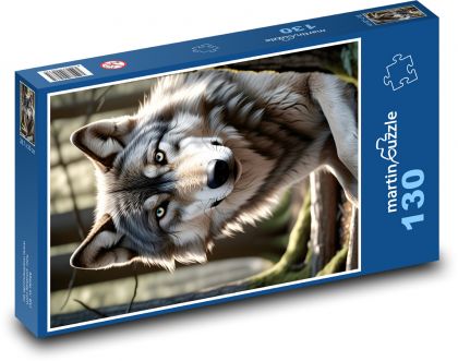 Wolf - ein Biest im Wald - Puzzle - 130 Teile