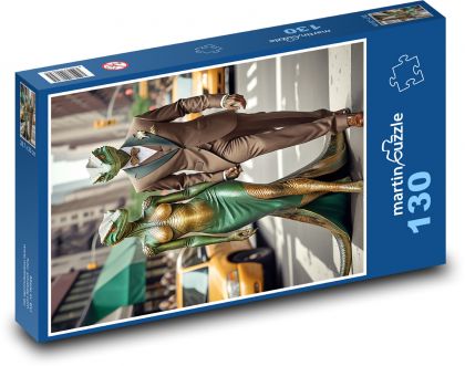 Gad - mężczyzna i kobieta - Puzzle 130 elementów, rozmiar 28,7x20 cm