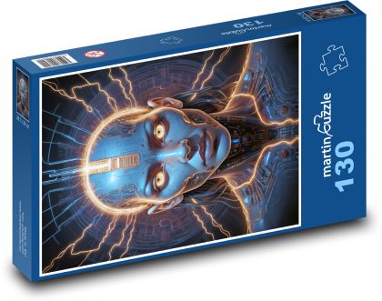 Frau in Maske - Puzzle - 130 Teile
