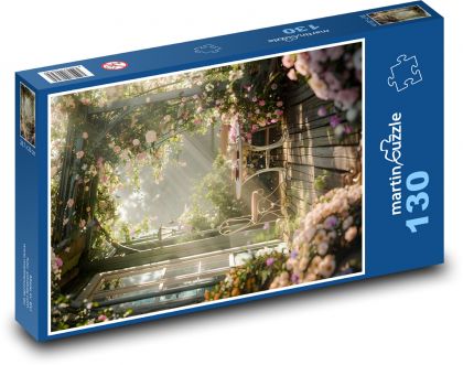 Zahrada - květiny - puzzle 130 dílků