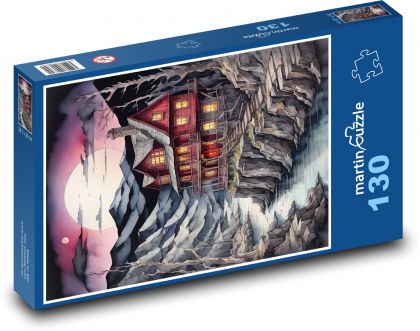 Haus im Wald - Puzzle - 130 Teile