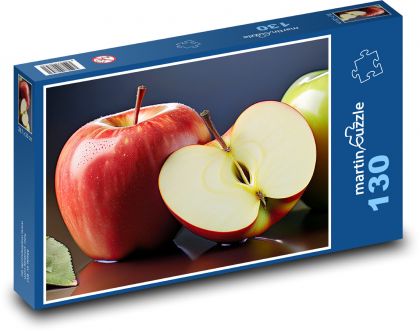 Jablko - ovocie, občerstvenie - Puzzle 130 dielikov, rozmer 28,7x20 cm 