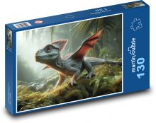 Mimozemský drak v lese Puzzle 130 dílků - 28,7 x 20 cm