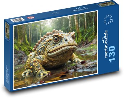 Mimozemská žaba - Puzzle 130 dielikov, rozmer 28,7x20 cm 