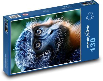 A baby monkey - Puzzle 130 pieces, size 28.7x20 cm 