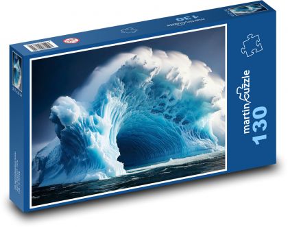 Ledové kry v oceánu - puzzle 130 dílků