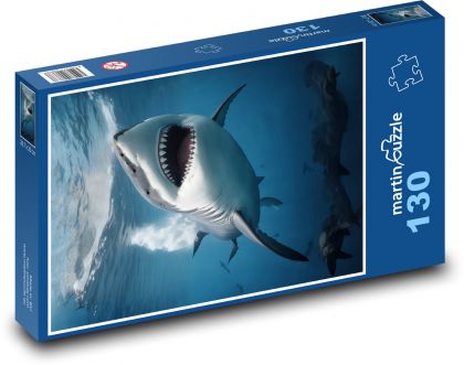Žralok s vytiahnutými zubami - Puzzle 130 dielikov, rozmer 28,7x20 cm 