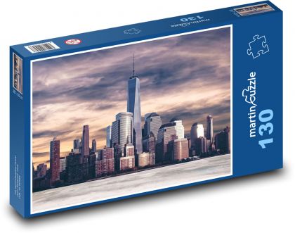 New York - mrakodrapy - Puzzle 130 dílků, rozměr 28,7x20 cm