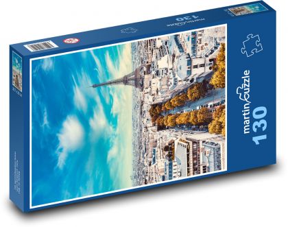 Eiffelova veža - Paríž, Francúzsko - Puzzle 130 dielikov, rozmer 28,7x20 cm 
