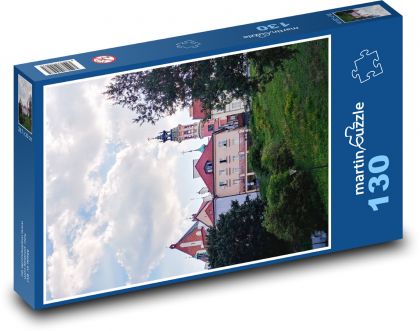 Mazowsze - Polsko, kostel - Puzzle 130 dílků, rozměr 28,7x20 cm