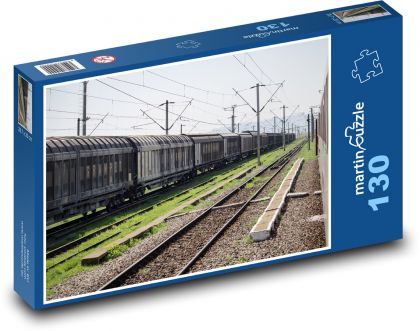 Rail freight train - Puzzle 130 pieces, size 28.7x20 cm 