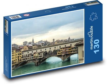 Ponte vecchio - Florencie, Itálie - puzzle 130 dílků