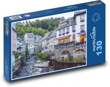 Monschau - zabytkowe domy Puzzle 130 elementów - 28,7x20 cm