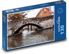 Most - řeka Puzzle 130 dílků - 28,7 x 20 cm