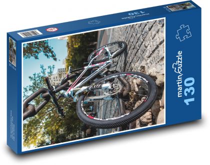 Bicykel v parku - Puzzle 130 dielikov, rozmer 28,7x20 cm 
