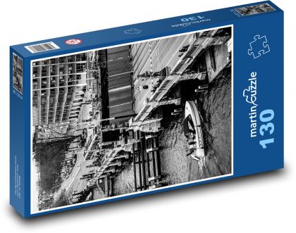 Amsterdamský kanál - Puzzle 130 dielikov, rozmer 28,7x20 cm 