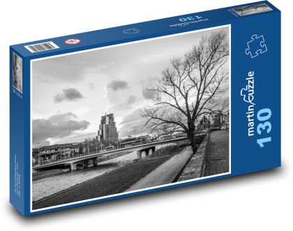 Bridge over the river - Puzzle 130 pieces, size 28.7x20 cm 