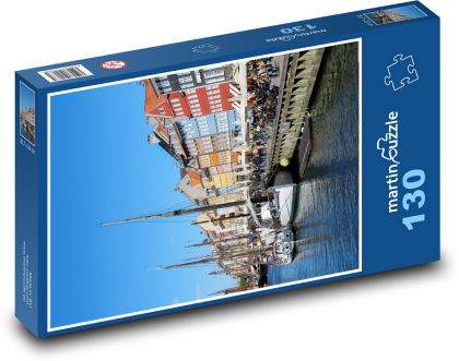Kodaň - Dánsko - Puzzle 130 dielikov, rozmer 28,7x20 cm 