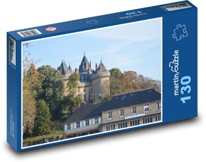 Zámek Combourg - Francie - Puzzle 130 dílků, rozměr 28,7x20 cm