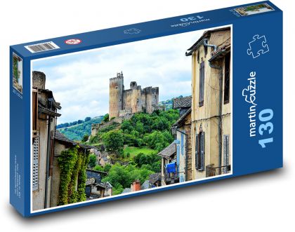Najac Castle - France - Puzzle 130 pieces, size 28.7x20 cm 