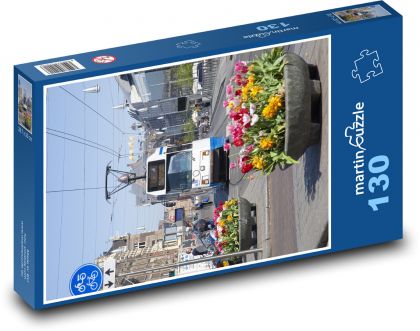 Tramvaj v Amsterdamu - puzzle 130 dílků