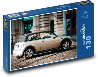 Mini Cooper - auto - Puzzle 130 dielikov, rozmer 28,7x20 cm 
