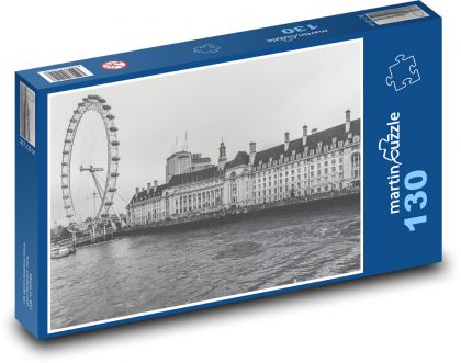 Londýnske oko - obrie koleso, Anglicko - Puzzle 130 dielikov, rozmer 28,7x20 cm 