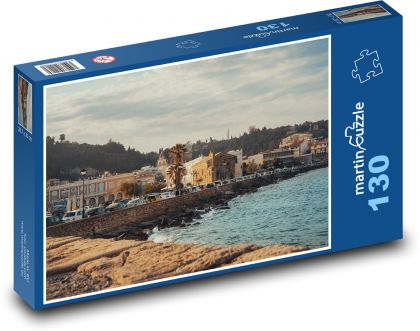 Pobřeží - přístav - puzzle 130 dílků