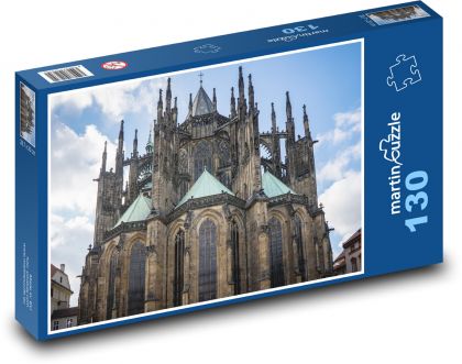 Katedrála svatého Víta - Praha - Puzzle 130 dílků, rozměr 28,7x20 cm