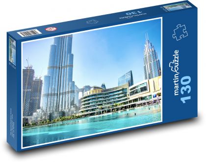 Burj Khalifa - Dubai, skyscrapers - Puzzle 130 pieces, size 28.7x20 cm 