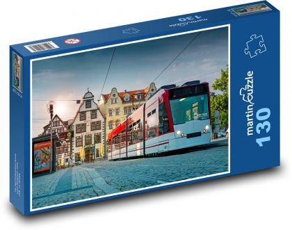 Tramwaj - historyczne centrum - Puzzle 130 elementów, rozmiar 28,7x20 cm