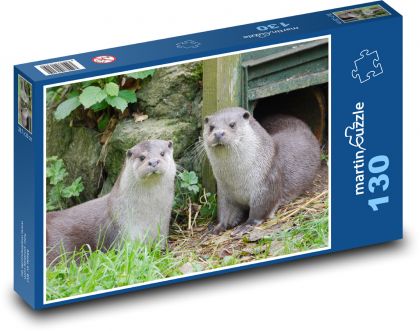 Vydra říční - Puzzle 130 dílků, rozměr 28,7x20 cm