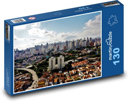 Sao Paulo - Brazil - Puzzle 130 pieces, size 28.7x20 cm 