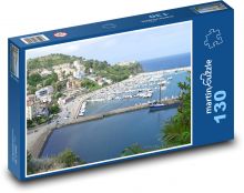 Agropoli - Italy, port Puzzle 130 pieces - 28.7 x 20 cm 