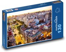 Nočné mesto Puzzle 130 dielikov - 28,7 x 20 cm 