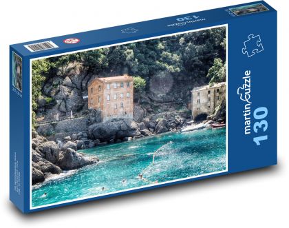Camogli - Italy - Puzzle 130 pieces, size 28.7x20 cm 