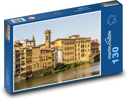 Ponte Vecchio - Włochy, Florencja - Puzzle 130 elementów, rozmiar 28,7x20 cm