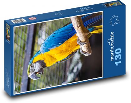Papagáj - vták, ZOO - Puzzle 130 dielikov, rozmer 28,7x20 cm 