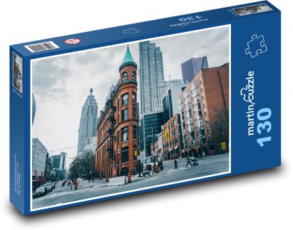 Stadt - Architektur, Wolkenkratzer - Puzzle - 130 Teile