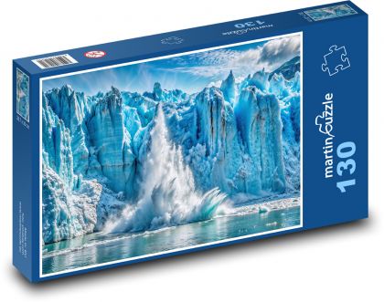 Padajúci ľadovec - Puzzle 130 dielikov, rozmer 28,7x20 cm 