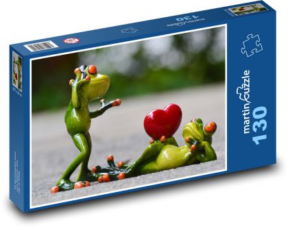 Frösche - Valentinstag - Puzzle - 130 Teile