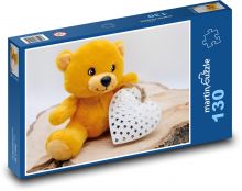 Medvídek se srdíčkem Puzzle 130 - 28,7x20 cm
