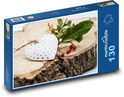 Valentýnské srdce - Puzzle 130 dílků, rozměr 28,7x20 cm