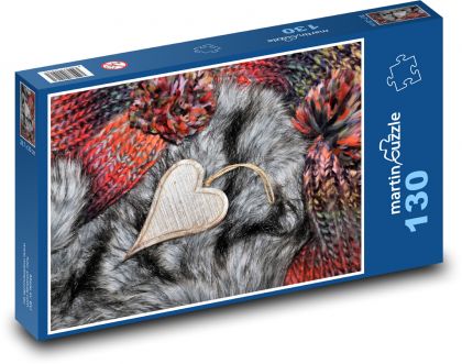 Hearts of Love - Puzzle 130 pieces, size 28.7x20 cm 