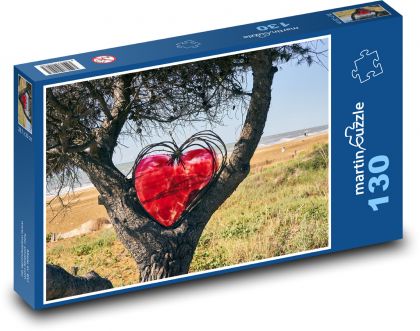 Srdce k Valentýnu - puzzle 130 dílků