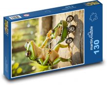 Žába veze kočárek Puzzle 130 - 28,7x20 cm