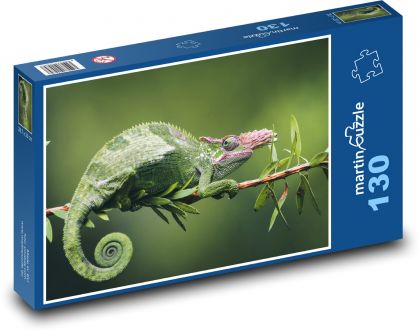 Grünes Chamäleon - Puzzle - 130 Teile