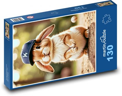 Hase im Hut - Puzzle - 130 Teile